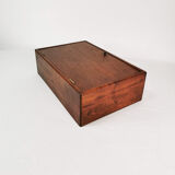 Minimalist teak wall cabinet, Denmark, 1960s