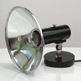 Adjustable black and chrome wall light from Raak, vintage 1960.