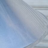 Pair of brushed aluminum pendant lights