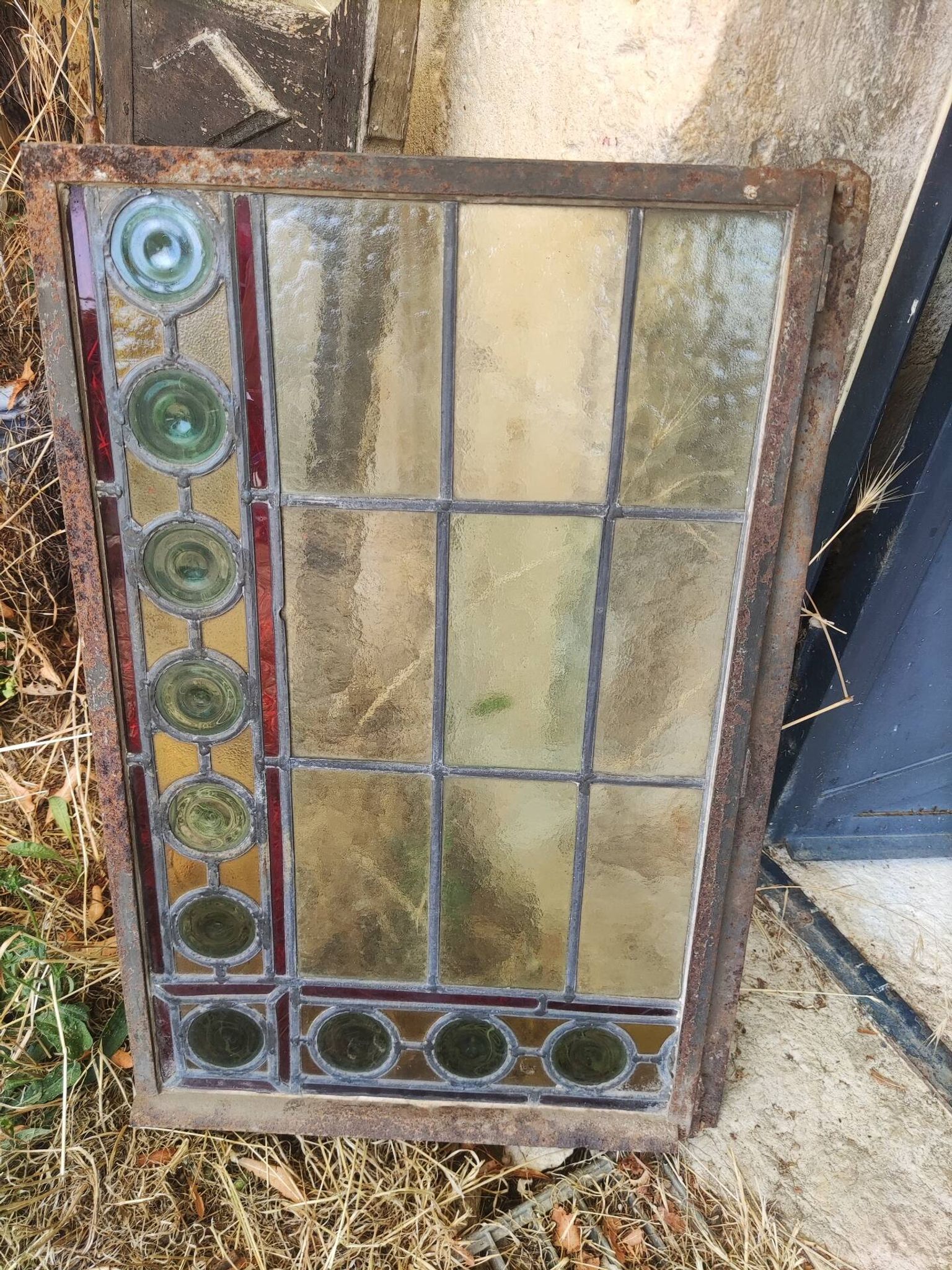 Old stained glass window