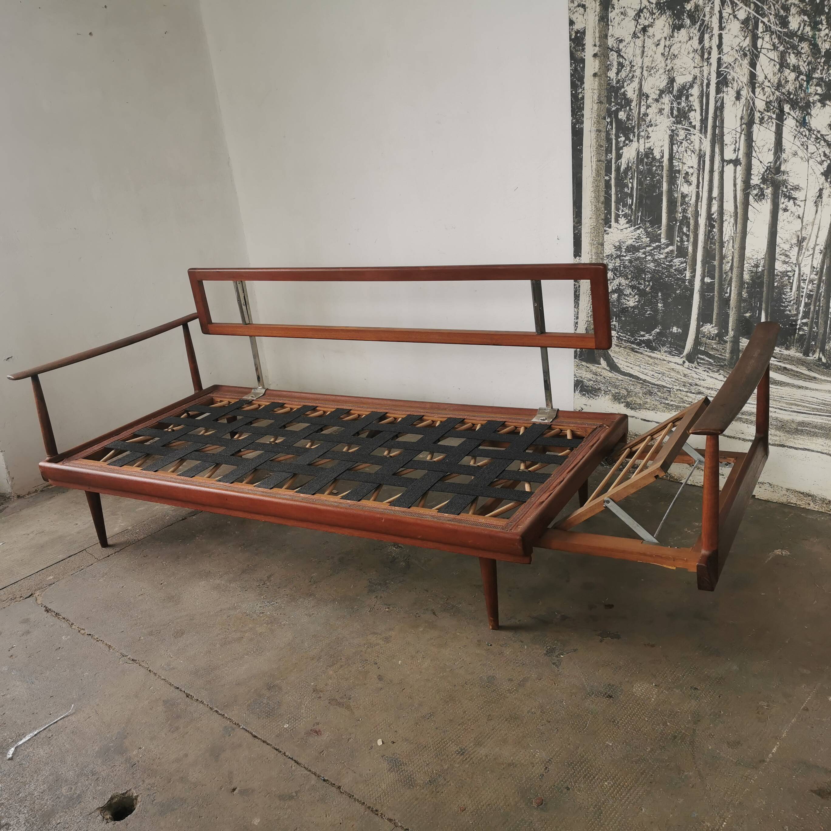 Bench, daybed knoll Antimotte vintage 60s