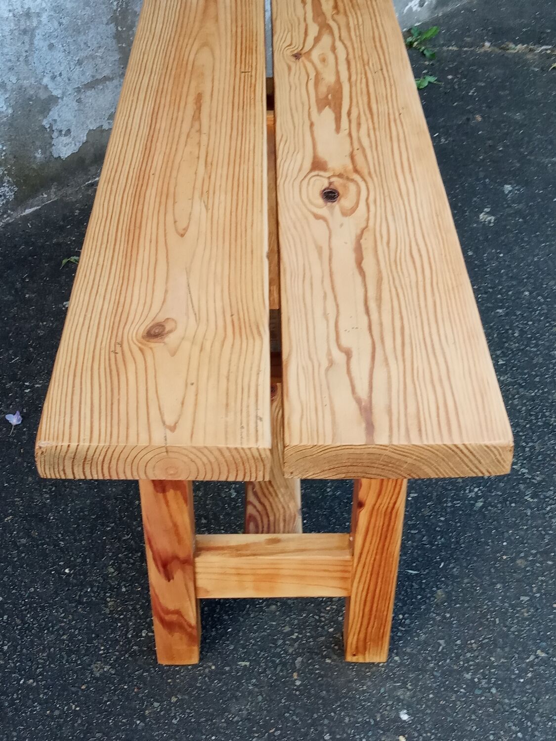 Natural pine bench 130 cm