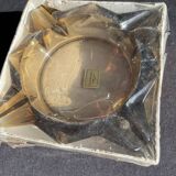 Cendrier vintage verre fumé Luminarc étoile