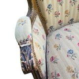 Louis XVI shepherdess in floral fabric