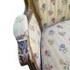 Bergère style Louis XVI en tissu fleuri