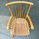 Mid-Century rocking chair model WK-S 7 in beech by Arno Lambrecht for Wk Möbel, 1950s.