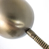 Lampadaire vintage Hustadt à 2 têtes flexibles, laiton mat