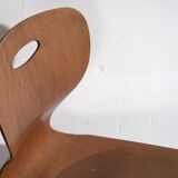 Vintage school chairs (c.1950). Set of 4 pieces.