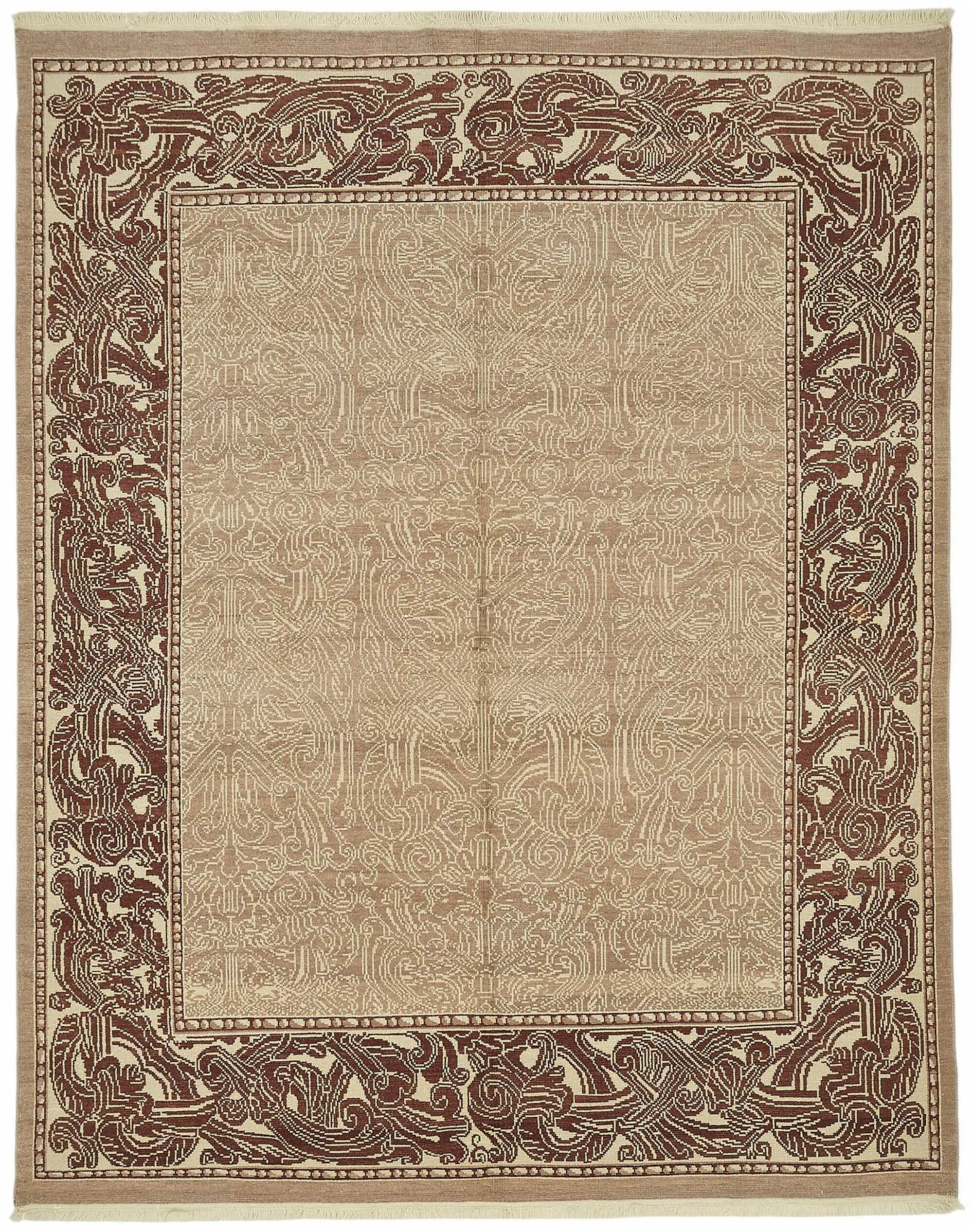 Tapis Oushak en laine noué à la main, 247 cm x 308 cm