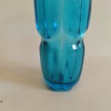 Vintage Czech Bohemian art glass vase, designed by Frantisek Vizner for Rudolfova Hut 1961-1962