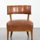 Vintage design armchair / cocktail chair made of sheepskin leather