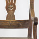 Antique oak armchair