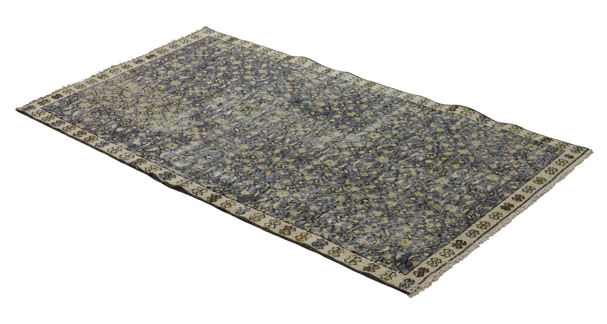 Turkish Anatolian Handmade Vintage Area Rug 170 cm x 98 cm