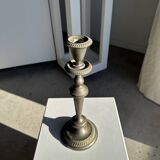 Large antique silver-plated candlestick H29 D10.5