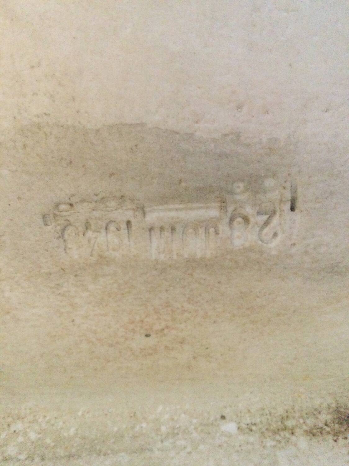 White ceramic washbasin, 1950