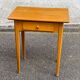 Scandinavian side table in solid wood with a drawer.