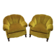 Pair of Mid-Century Modern Italian Velvet Armchairs, 1950s