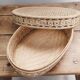 Vintage woven rattan box, case
