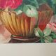 Aquarelle bouquet de roses encadrée XXème