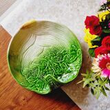 Serving dish with celery barbotine