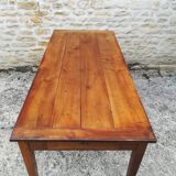 Farm table in solid cherry tree