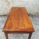 Table de ferme en merisier massif