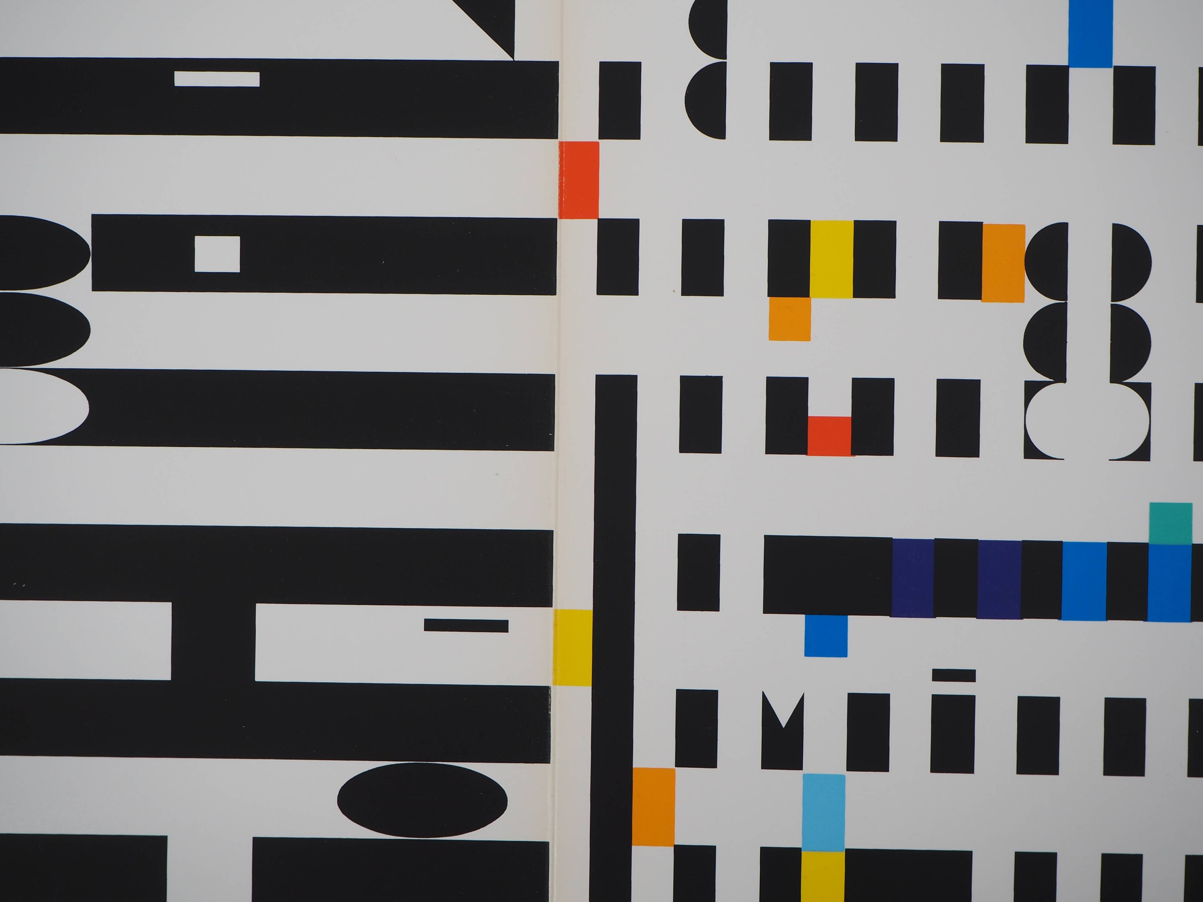 Yaacov Agam: Kinetic Composition - Original Screenprint