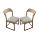 Lot de chaises traineau baumann ensemble de 4