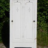 Ancienne armoire parisienne - Vestiaire style art déco industriel