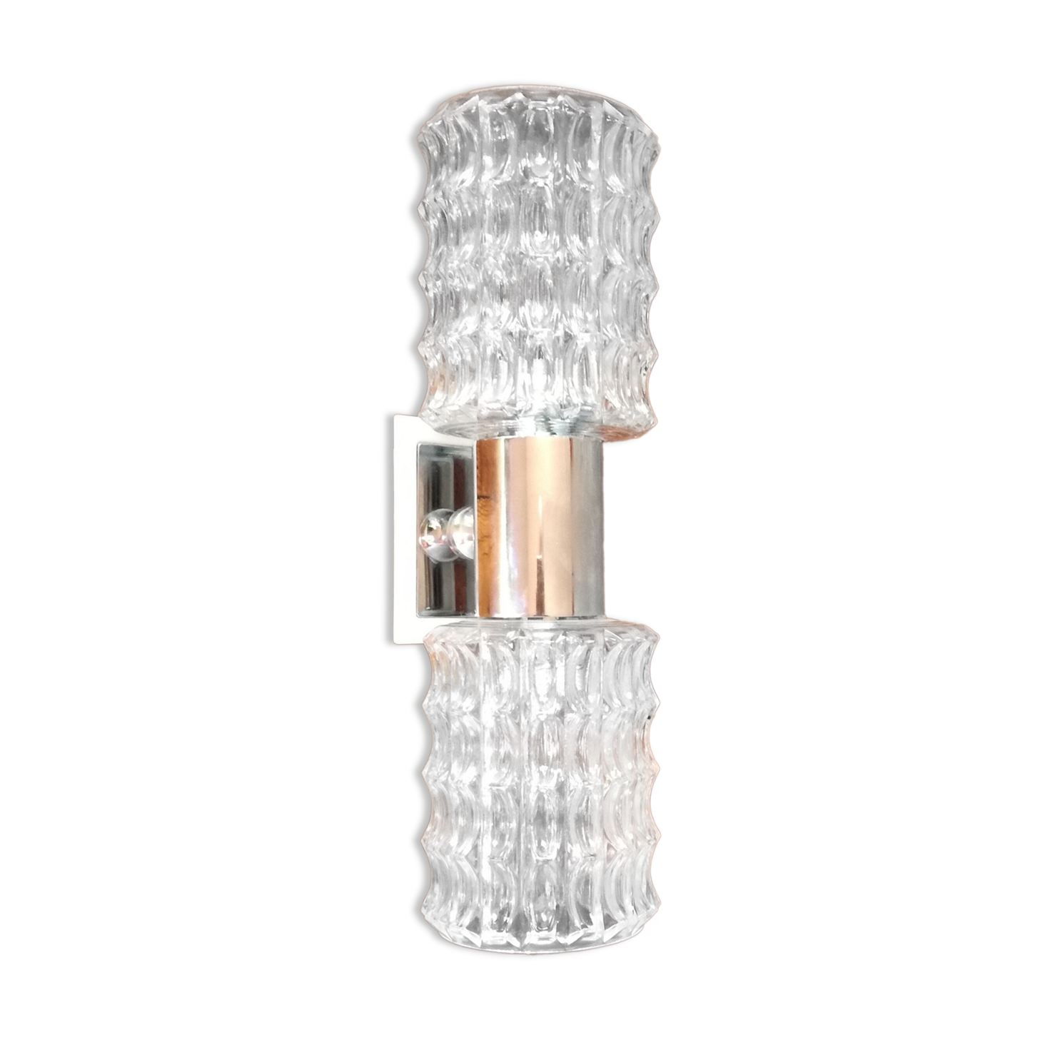 Double cylindrical wall lamp