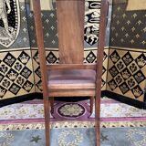 6 Art Deco period chairs in mahogany and leather