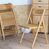 5 habitat cane folding chairs
