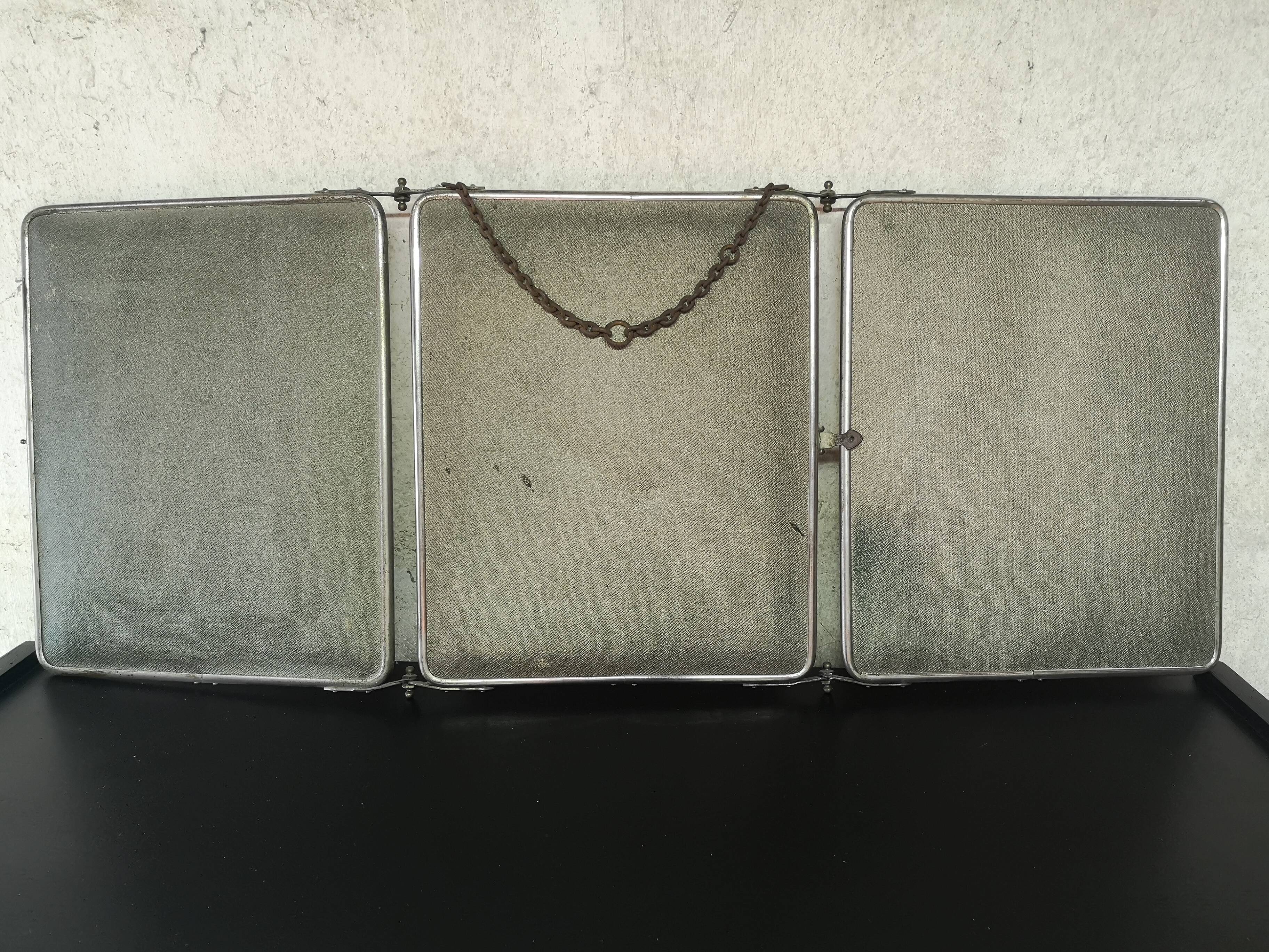 Barber triptych mirror 86x35cm