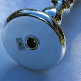 Candle holder in eglomerized glass