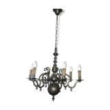 1980 tin chandelier