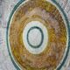 Large ceramic art bowl from the 50s-60s, vintage wall decoration or fruit bowl.