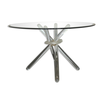 Harlequin 72 dining table designed by Maurice Barilon and published by Reflex. Italy