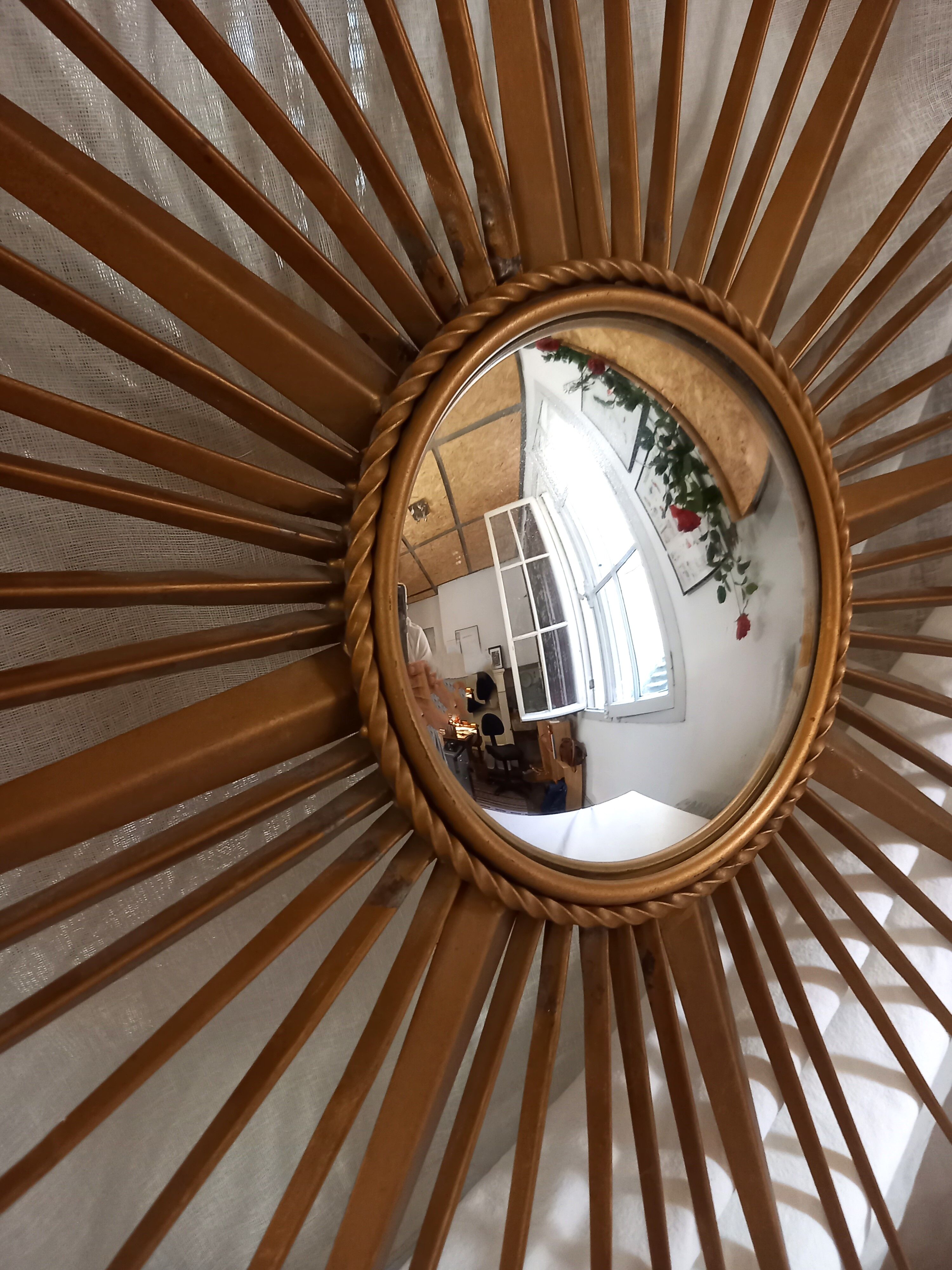 Ancient sun mirror, said witch's eye, 85 cm