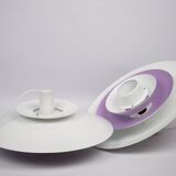 Paire de 2 lampes à suspension vintage danoises par Form Light, années 1980