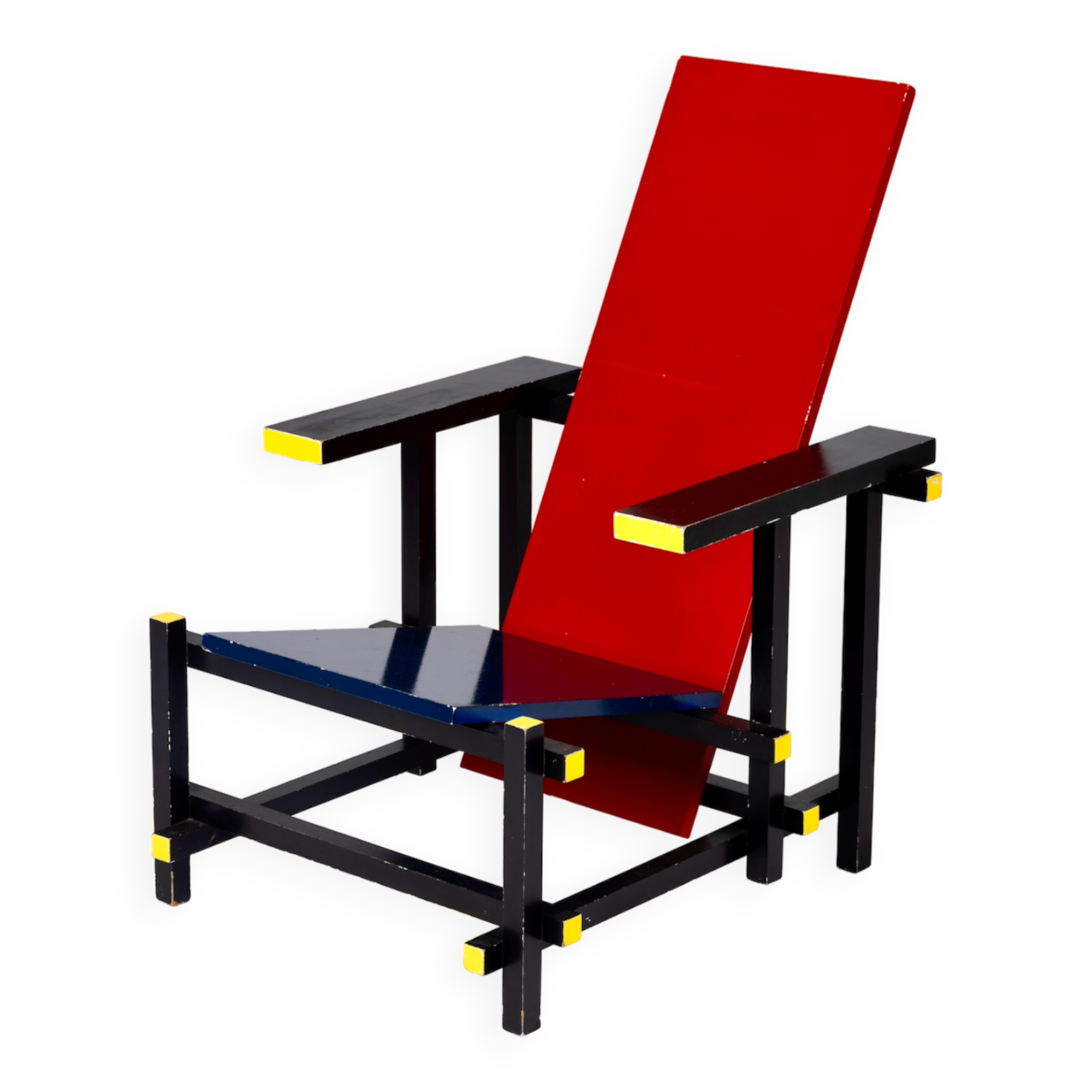 Armchair "Rouge Bleu" Bauhaus spirit, 1970s