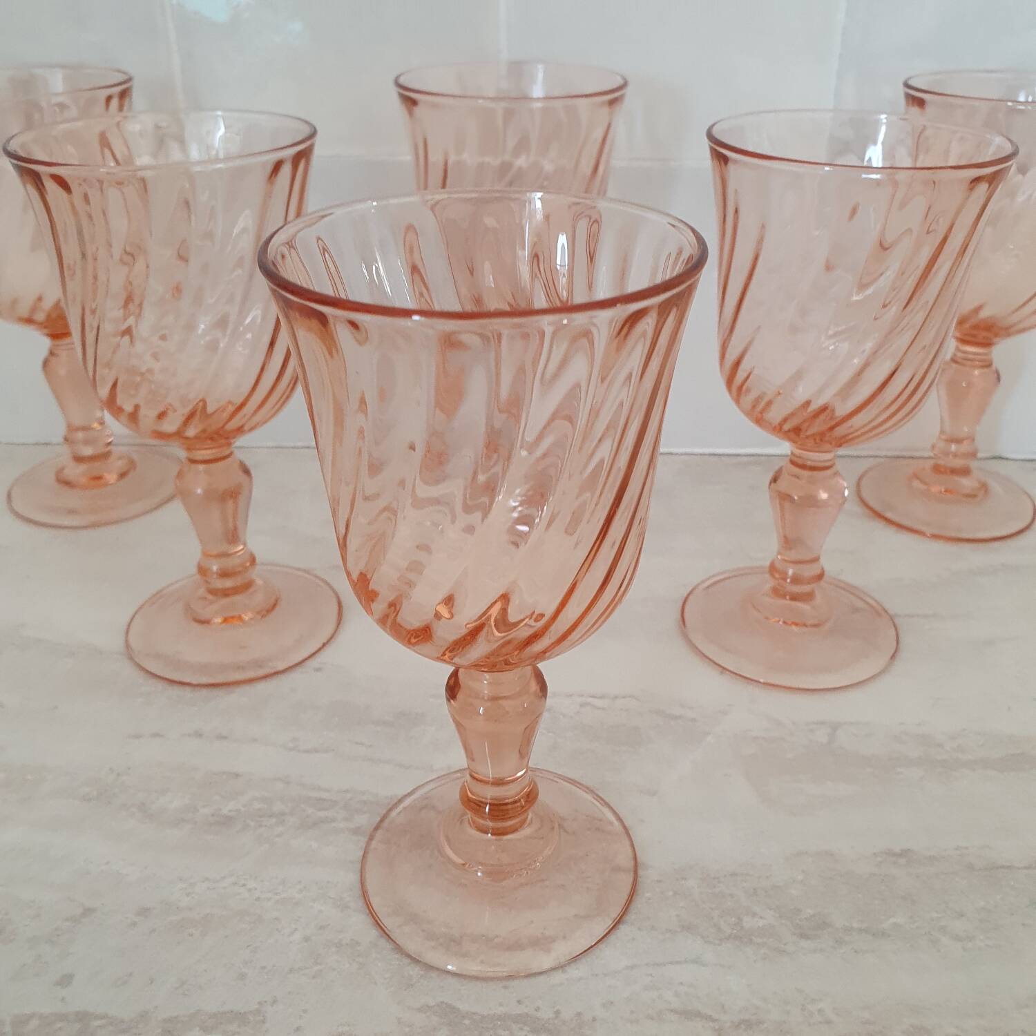 6 Rosaline Wine Glasses