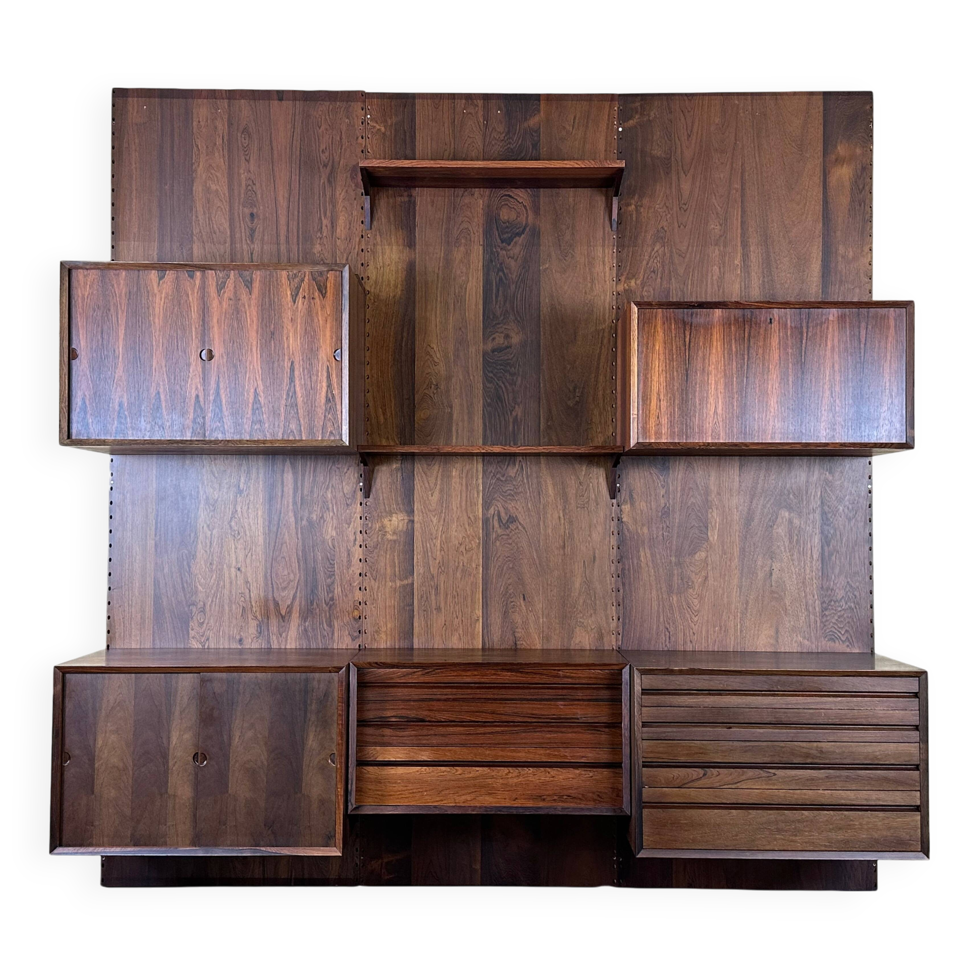 1960s 1970s Rio Rosewood Shelving System by Poul Cadovius for Cado Denmark