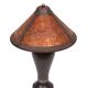 Vintage Dirk van Erp Style Arts & Crafts Copper & Mica Table Lamp 20th Cent