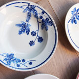 Set of 6 flower plates