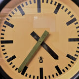 Large 1950s Bakelite East German Modernest Factory Clocks By GW ( Geratewerk Liepzig )