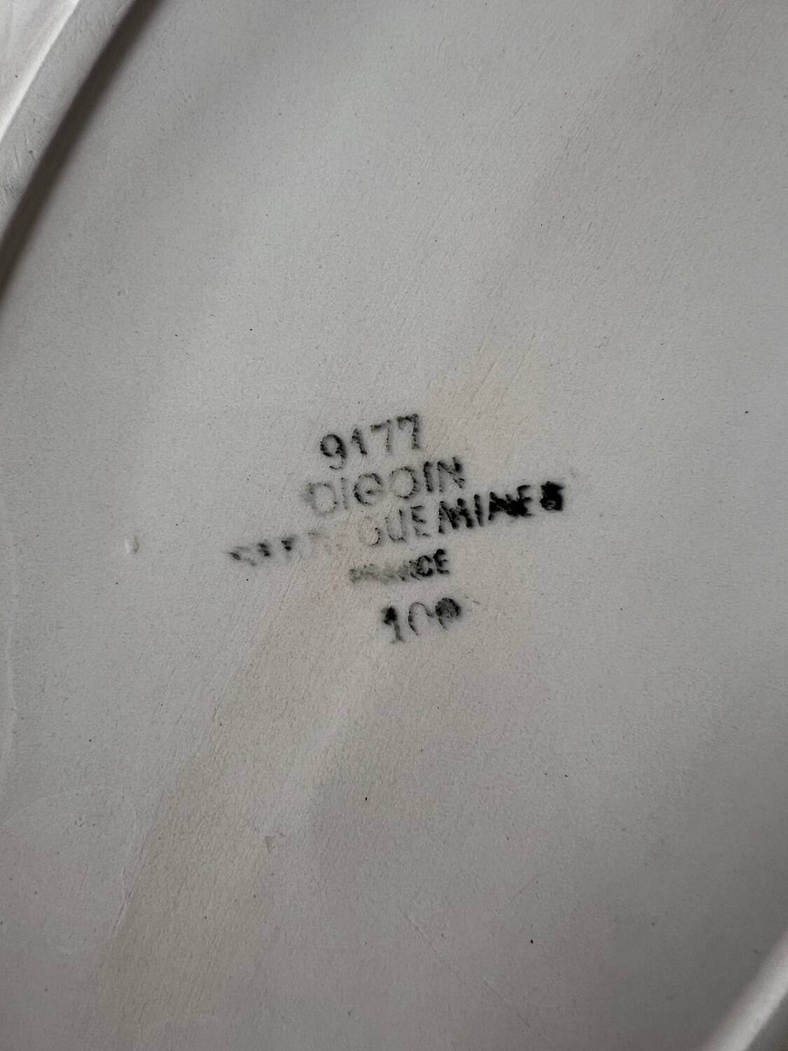 Hand painted dish, Sarreguemines Digoin