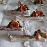 Knife rest in ceramic slip Denise Picart circa 1940
