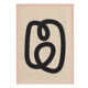Original collage on dated and signed paper, abstract illustration