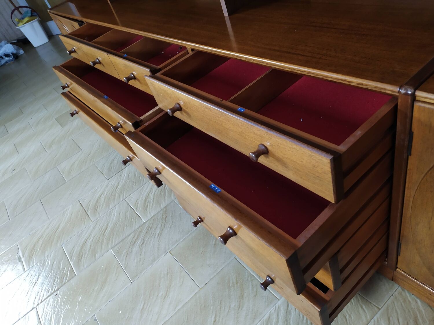 Vintage bookcase jacques hauville