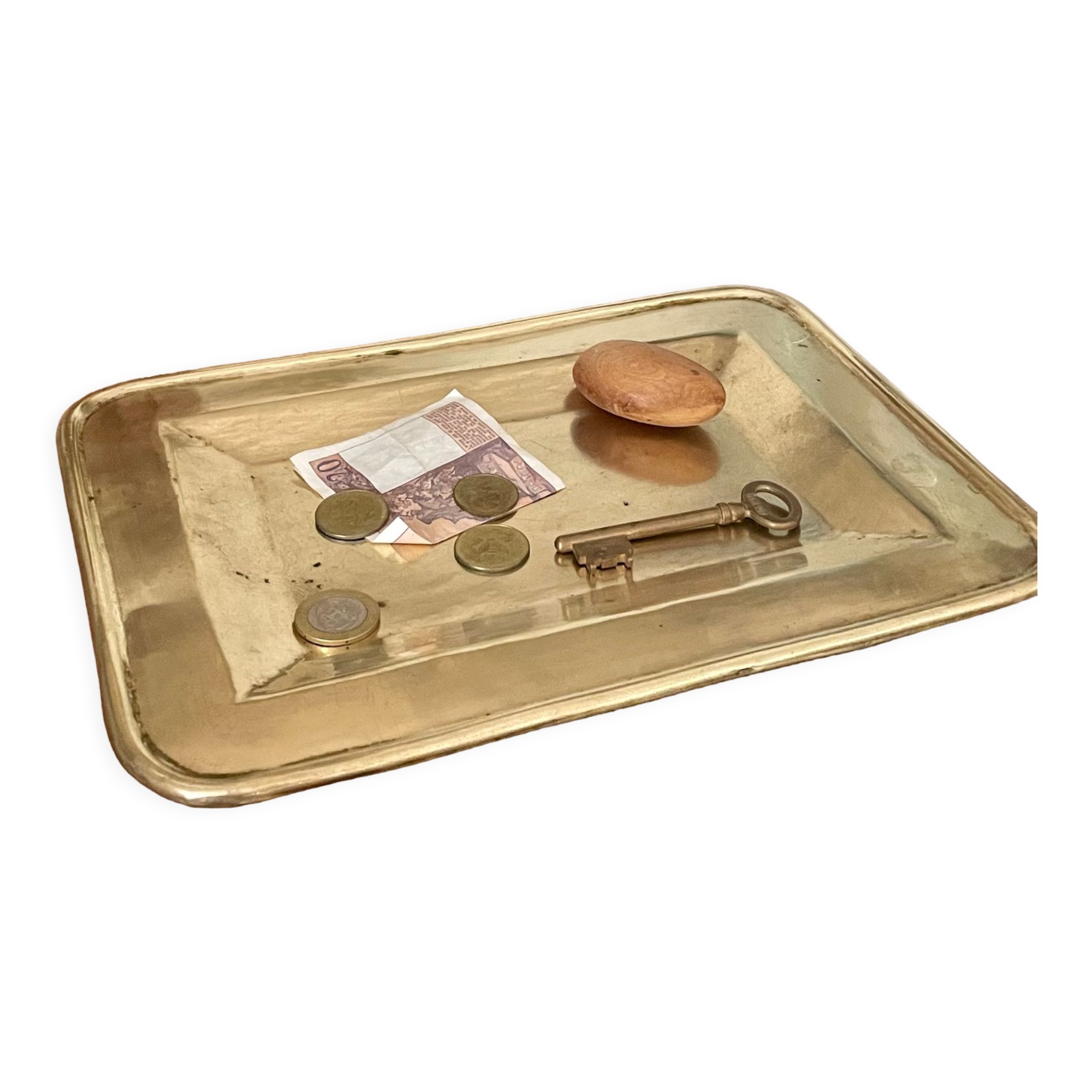 Solid brass tray